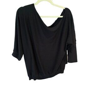 Minnie Rose cotton/cashmere off the shoulder sweater